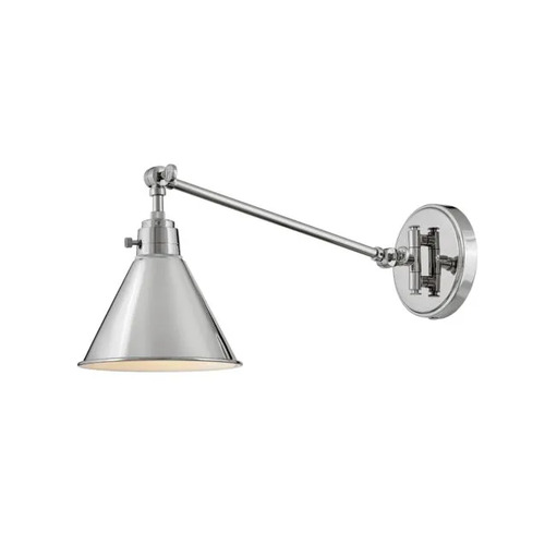 Hinkley Arti 10.25-Inch Polished Nickel Swing Arm Wall Lamp by Hinkley Lighting 3690PN