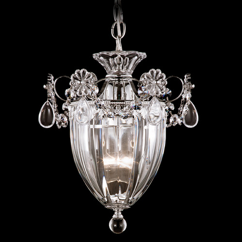 Schonbek Lighting Schonbek Worldwide Lighting Bagatelle Polished Silver Mini-Pendant Light with Bowl / Dome Shade 1241-40R