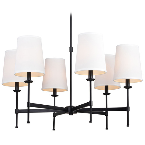 Vaxcel Lighting Vaxcel Lighting Camden Matte Black Chandelier H0288