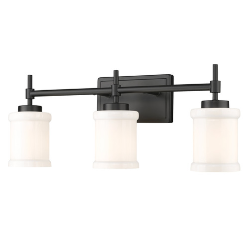 Z-Lite Z-Lite Cadoc Matte Black Bathroom Light 622-3V-MB