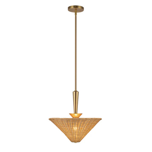 Alora Lighting Alora Lighting Bridgette Brushed Gold Pendant Light with Conical Shade PD497016BGRA