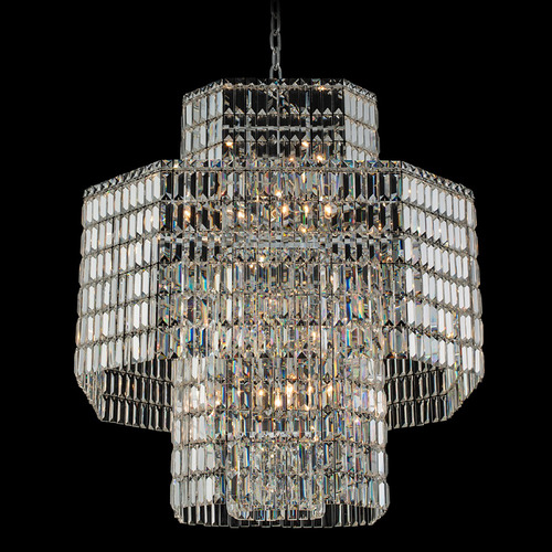 Allegri Lighting Allegri Crystal Livelli Polished Chrome Pendant Light 036557-010-FR001