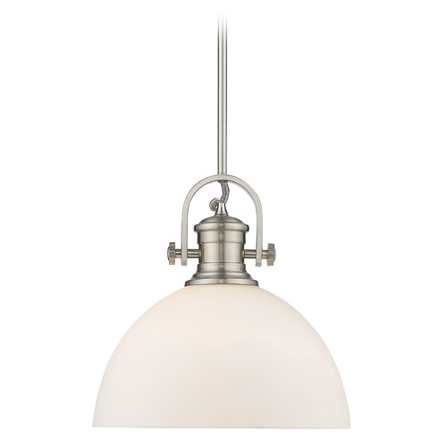 Golden Lighting Hines Pewter Pendant by Golden Lighting 3118-LPW-OP