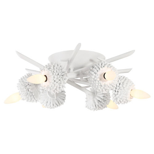 Minka Lavery North Fork by Robin Baron Sand White Flush Mount by Minka Lavery 5904-655