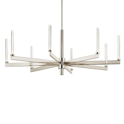 Kichler Lighting Sycara 48.50-Inch LED Chandelier in Polished Nickel by Kichler 52668PN