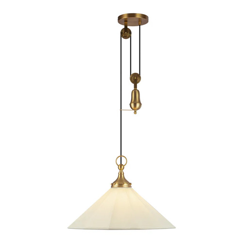 Alora Lighting Alora Lighting Ellen Brushed Gold Pendant Light with Conical Shade PD447120BGWL