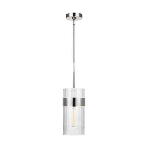 Visual Comfort Studio Collection Chapman & Meyers Geneva 7-Inch Polished Nickel Pendant by Visual Comfort Studio CP1171PN