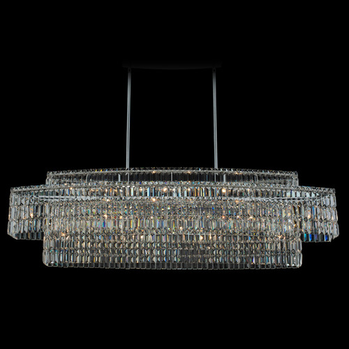 Allegri Lighting Allegri Crystal Livelli Polished Chrome Island Light 036562-010-FR001
