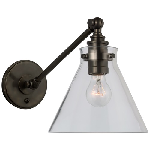 Visual Comfort Signature Collection Chapman & Myers Parkington Wall Light in Bronze by Visual Comfort Signature CHD2525BZCG