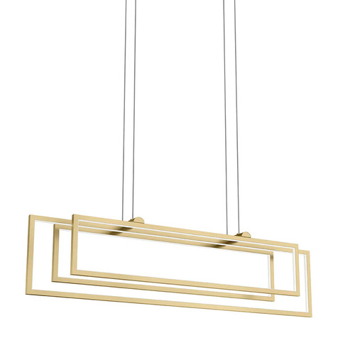 Elan Lighting Jestin 38-Inch LED Linear Chandelier in Gold by Elan Lighting 84322CG