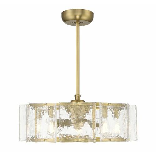Savoy House Genry 5-Light LED Chandelier Fan in Warm Brass by Savoy House 27-FD-8201-322