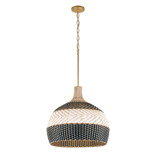 Crystorama Lighting Zanzibar 5-Light Pendant in Soft Gold by Crystorama Lighting ZAN-9005-SG-MK