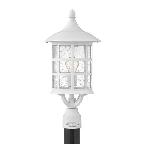 Hinkley Seeded Glass Post Light Classic White by Hinkley Lighting 1801CW