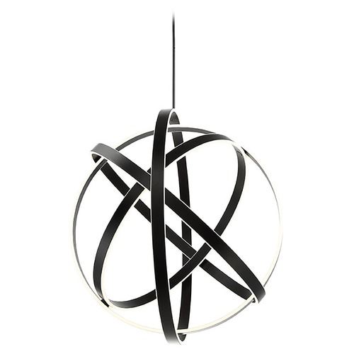 Modern Forms by WAC Lighting Kinetic 38-Inch LED Pendant in Black by Modern Forms PD-61738-BK