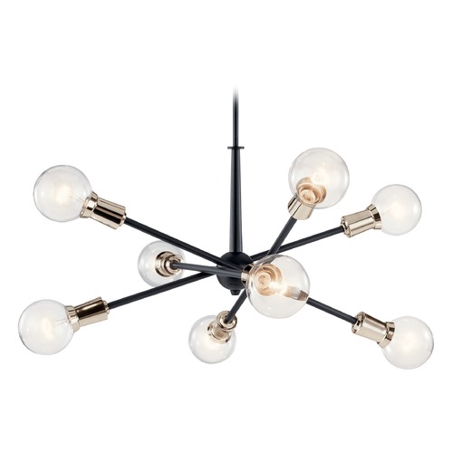 Kichler Lighting Armstrong 8-Light Black Chandelier by Kichler Lighting 43118BK