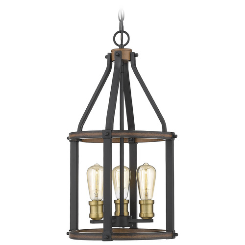 Z-Lite Kirkland Rustic Mahogany Pendant by Z-Lite 472-3P-RM