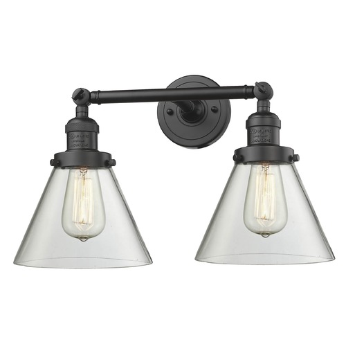 Innovations Lighting Large Cone Oil Rubbed Bronze Bathroom Light by Innovations Lighting 208-OB-G42