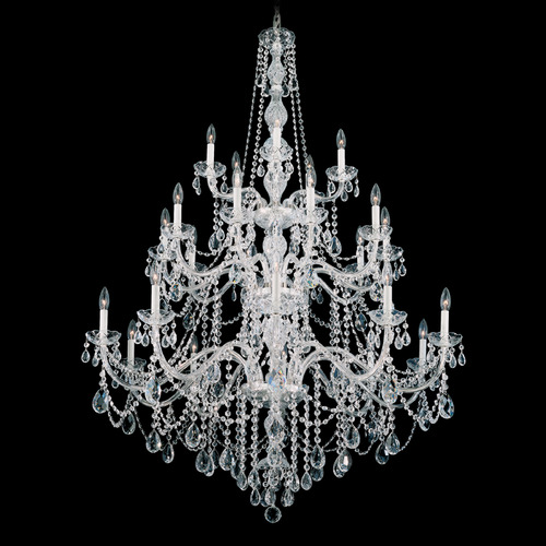 Schonbek Lighting Arlington Polished Silver Crystal Chandelier by Schonbek Lighting 1310-40H