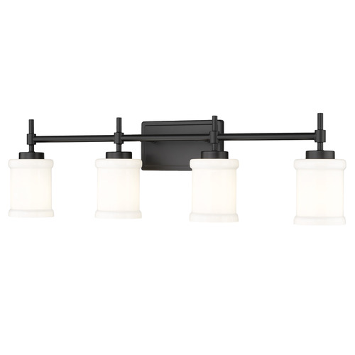 Z-Lite Z-Lite Cadoc Matte Black Bathroom Light 622-4V-MB