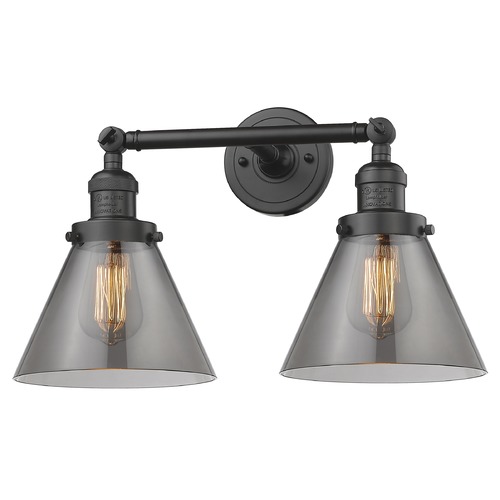 Innovations Lighting Large Cone Oil Rubbed Bronze Bathroom Light by Innovations Lighting 208-OB-G43
