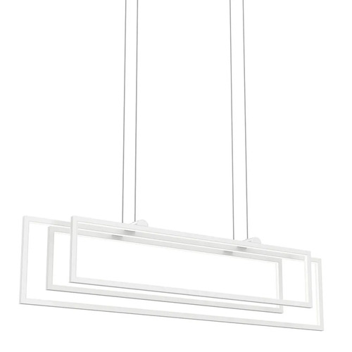 Elan Lighting Jestin 38-Inch LED Linear Chandelier in White by Elan Lighting 84322WH