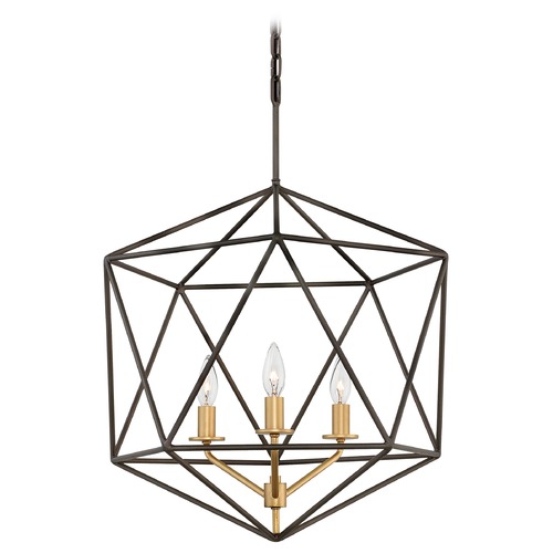 Hinkley Astrid 20-Inch Metallic Matte Bronze & Deluxe Gold Chandelier by Hinkley Lighting 3023MM