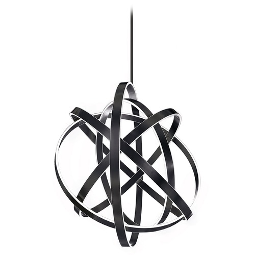 Modern Forms by WAC Lighting Kinetic 60-Inch LED Pendant in Black by Modern Forms PD-61760-BK