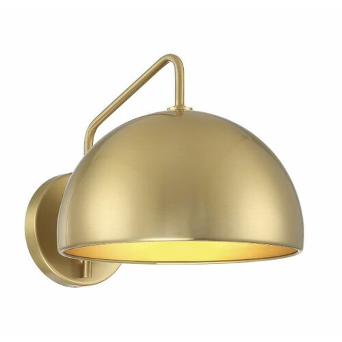 Meridian 10-Inch Wide Wall Sconce in Natural Brass by Meridian M90094NB