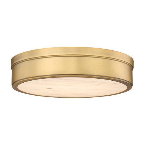 Z-Lite Z-Lite Anders Rubbed Brass LED Flushmount Light 1944F15-RB-LED