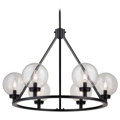Vaxcel Lighting Vaxcel Lighting Lander Matte Black Chandelier H0277