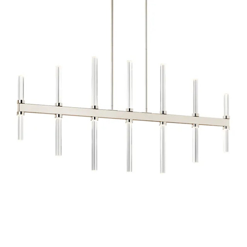 Kichler Lighting Sycara LED Linear Chandelier in Polished Nickel by Kichler Lighting 52670PN
