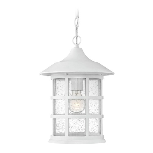 Hinkley Seeded Glass Outdoor Hanging Light Classic White by Hinkley Lighting 1802CW