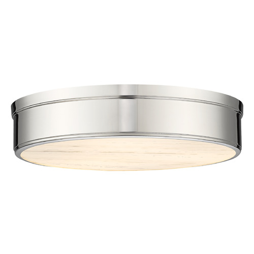 Z-Lite Z-Lite Anders Polished Nickel LED Flushmount Light 1944F22-PN-LED