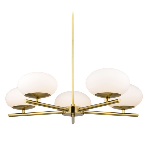Vaxcel Lighting Vaxcel Lighting Sloane Satin Brass LED Chandelier H0281