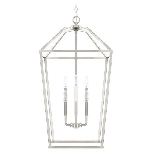 HomePlace by Capital Lighting Birch 17.25-Inch Wide Brushed Nickel Pendant by HomePlace by Capital Lighting 522761BN