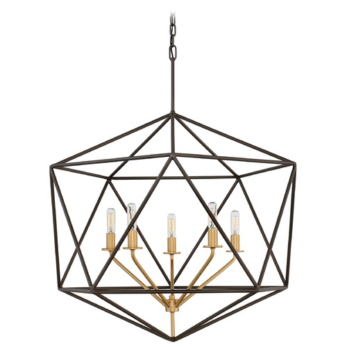 Hinkley Astrid 28-Light Metallic Matte Bronze & Deluxe Gold Chandelier by Hinkley Lighting 3025MM