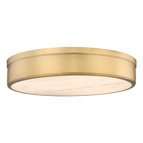 Z-Lite Z-Lite Anders Rubbed Brass LED Flushmount Light 1944F22-RB-LED