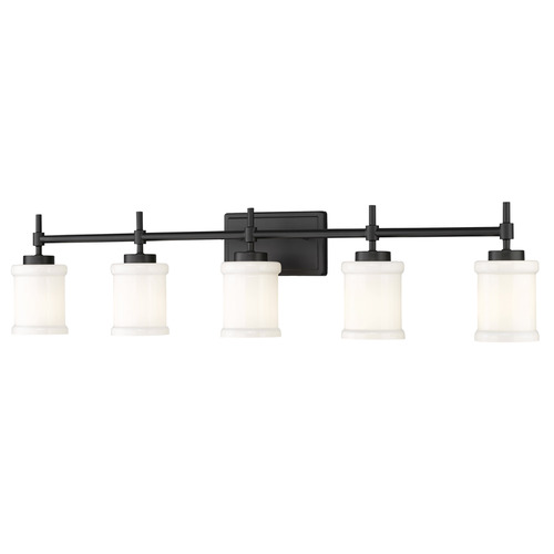 Z-Lite Z-Lite Cadoc Matte Black Bathroom Light 622-5V-MB