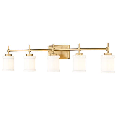 Z-Lite Z-Lite Cadoc Modern Gold Bathroom Light 622-5V-MGLD