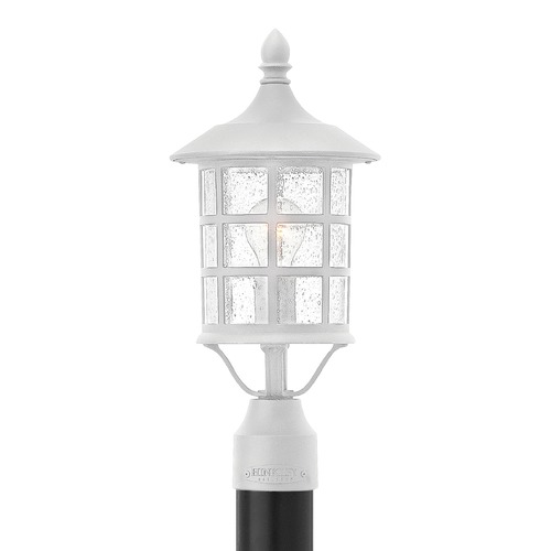 Hinkley Seeded Glass Post Light Classic White by Hinkley Lighting 1807CW