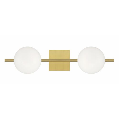 Norwell Lighting Perch 24-Inch Bath Light in Satin Brass 9682-SB-OP