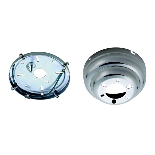 Generation Lighting Fan Collection Flush Mount Canopy in Polished Nickel by Visual Comfort & Co Fan Collection MC90PN