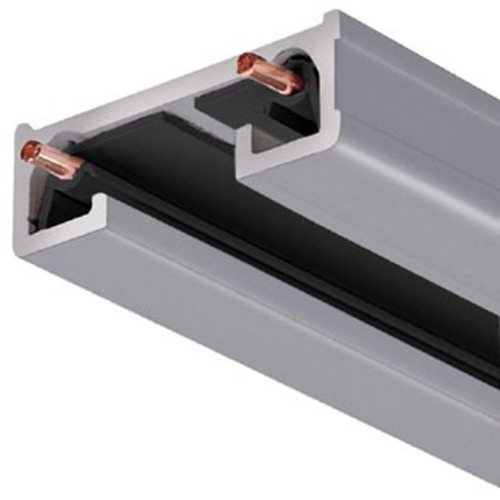 Juno Lighting Group 2-Ft Track Section in Silver Finish Juno Trac Lites Collection by Juno Lighting Group R 2FT SL