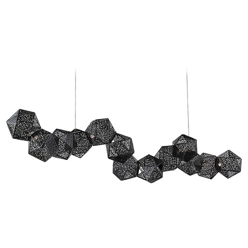 Modern Forms by WAC Lighting Riddle Black LED Pendant by Modern Forms PD-62864-BK