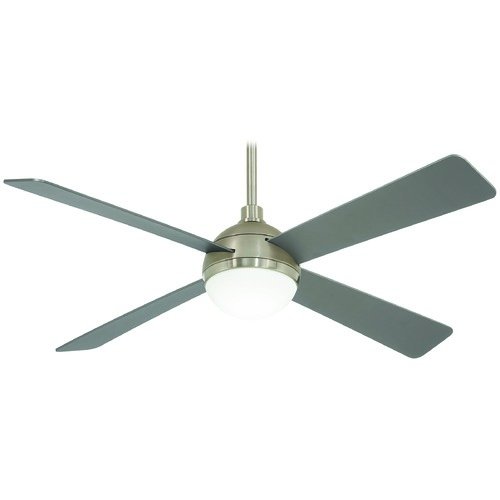 Minka Aire Orb 54-Inch LED Fan in Brushed Steel & Brushed Nickel by Minka Aire F623L-BS/BN