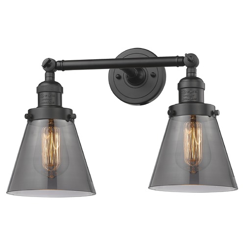 Innovations Lighting Small Cone Oil Rubbed Bronze Bathroom Light by Innovations Lighting 208-OB-G63
