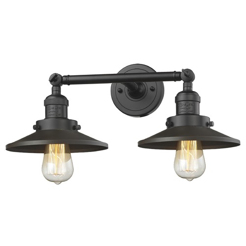 Innovations Lighting Railroad Oil Rubbed Bronze Bathroom Light by Innovations Lighting 208-OB-M5