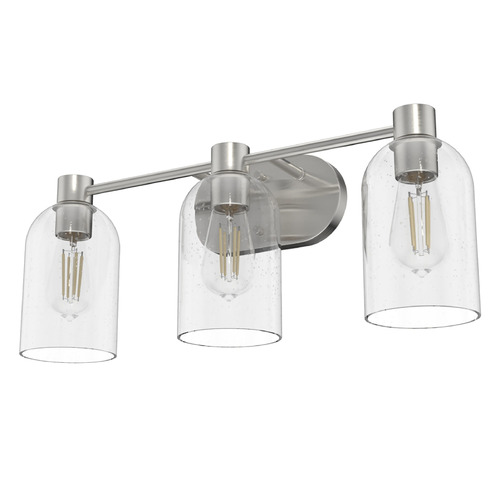 Hunter Fan Company Hunter Fan Company Lochemeade Brushed Nickel Bathroom Light 19708