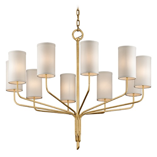 Troy Lighting Juniper Textured Gold Leaf Chandelier by Troy Lighting F6169