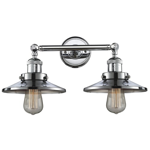 Innovations Lighting Railroad Polished Chrome Bathroom Light by Innovations Lighting 208-PC-M7